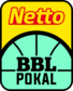 Logo Netto BBL Pokal, gelb türkis