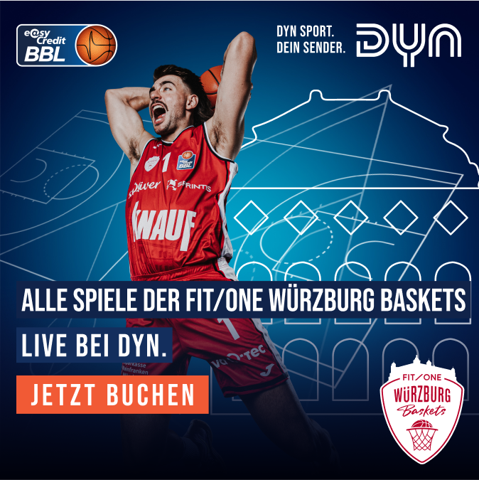 FIT/One Würzburg Baskets live und auf Abruf bei Dyn