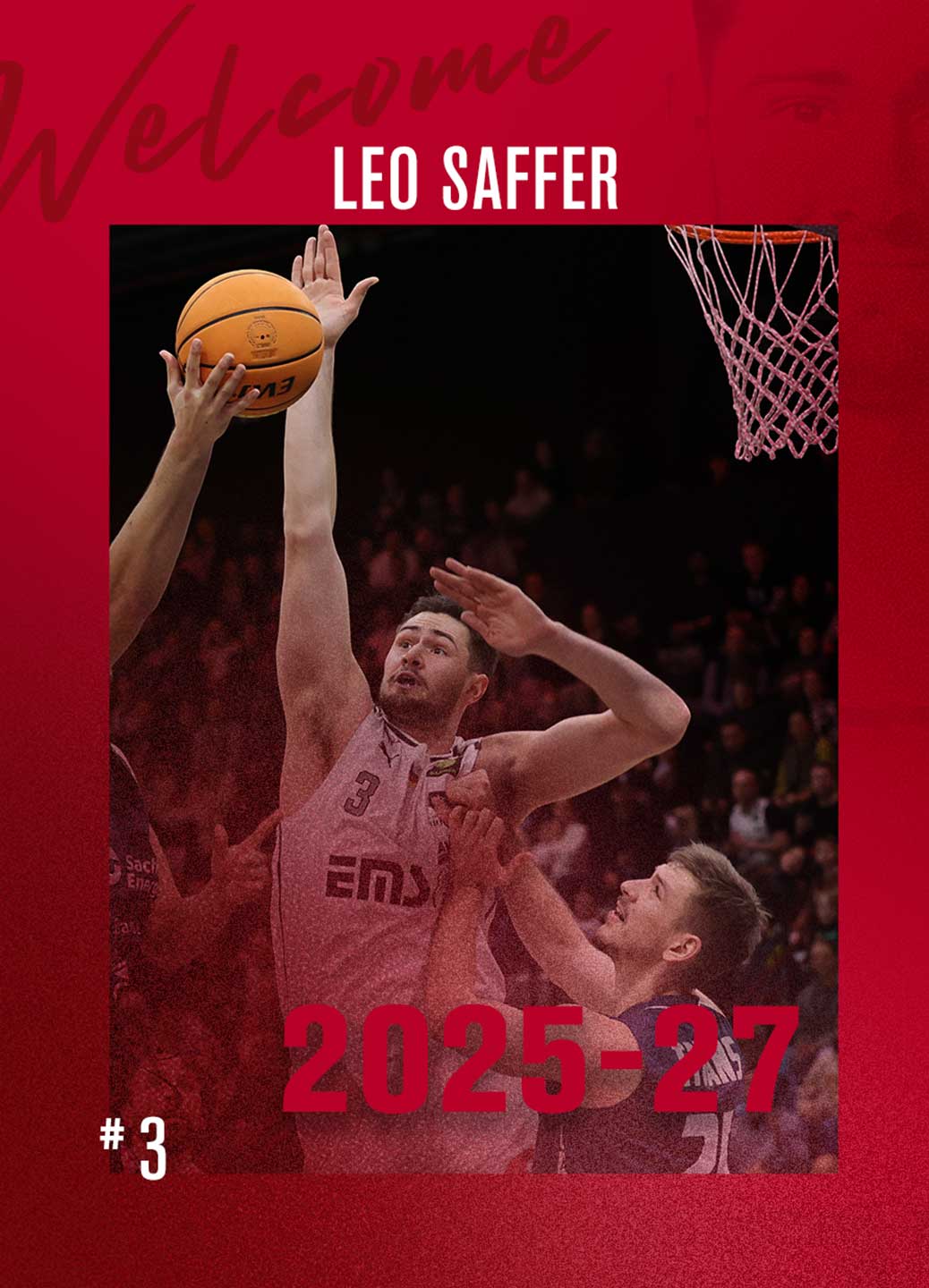 Leo Saffer blockt den Gegner